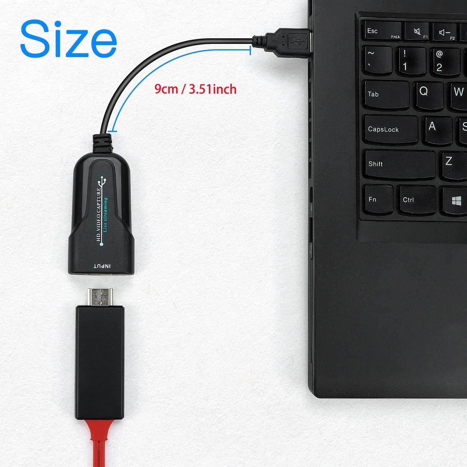 DIGITNOW Audio Video Capture Card, Full HD UP to 1080P HDMI to USB 2.0 Live Video Recorder Game Capture Card for Live Broadcasting, High Definition Acquisition