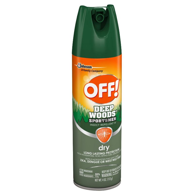 OFF! Deep Woods Sportsmen 4oz Dry Aerosol Insect Repellent