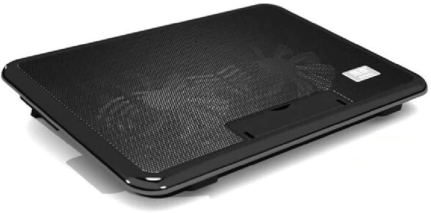 WPBOY Portable Laptop Radiator Fan Laptop Cooling Pad Laptop Radiator Base Bracket for Laptops 17 Inches and Below (Black)