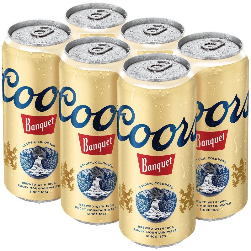 Coors Banquet Beer - 6pk/16 fl oz Cans