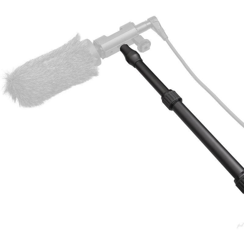 LyxPro Portable Mic Boom Pole Arm Professional 5 Section Stretchable Padded Handheld Telescopic Aluminum Adjustable For Shotgun Zoom Microphones, Fish Pole extends 2.4&rsquo; - 9.25&rsquo; MPL-10