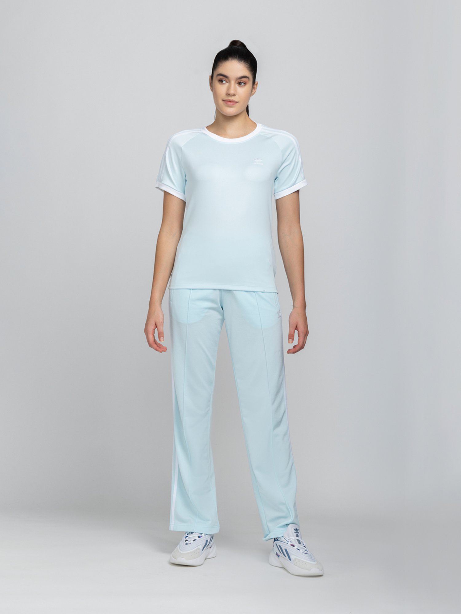 Adidas Originals Sky Blue Printed T-Shirt