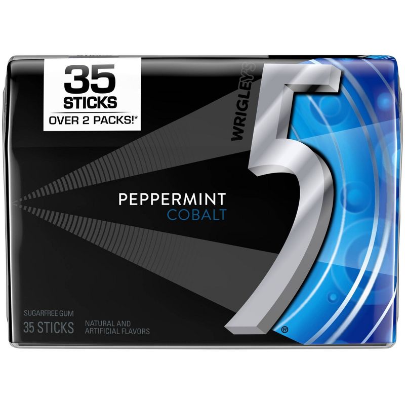 Wrigley's 5 Peppermint Cobalt Sugarfree Gum - 35ct