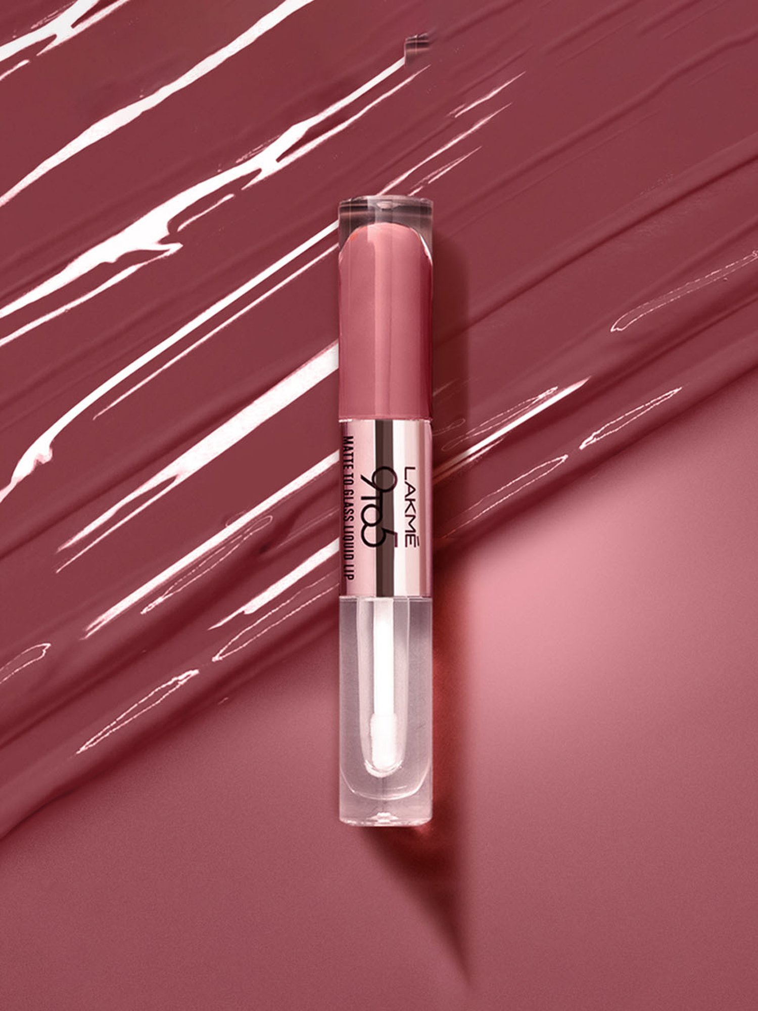 Lakme 9 To 5 Matte To Glass Liquid Lip Cocoa - 7.6 ml