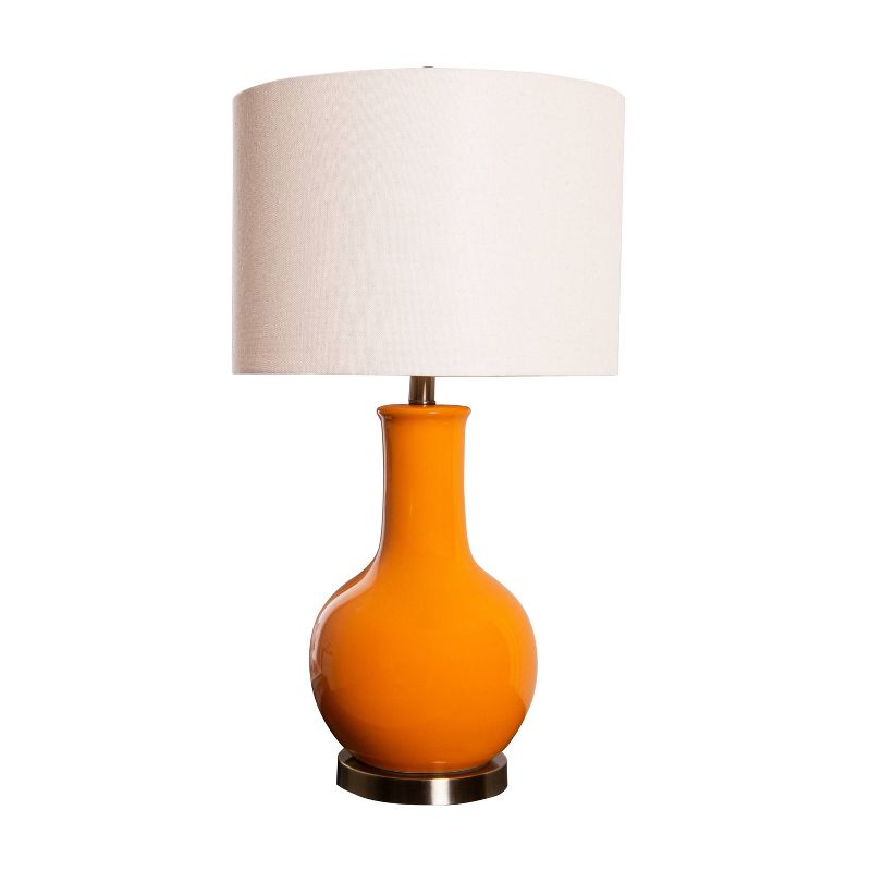 Maybury Ceramic Table Lamp Orange  - Abbyson Living