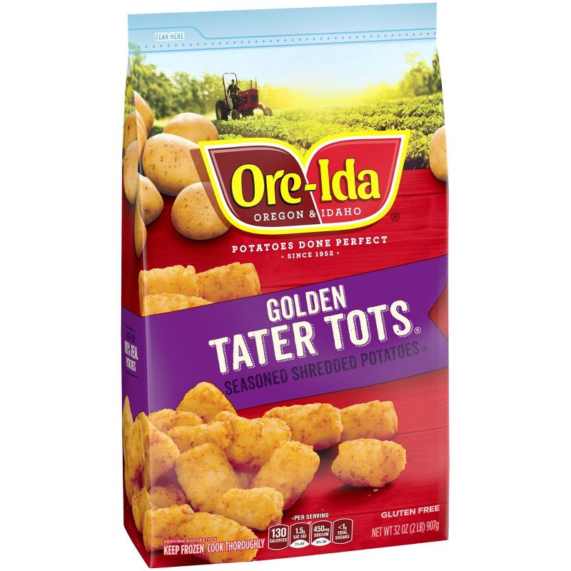 Ore-Ida Tater Tots Seasoned Frozen Shredded Potatoes - 32oz