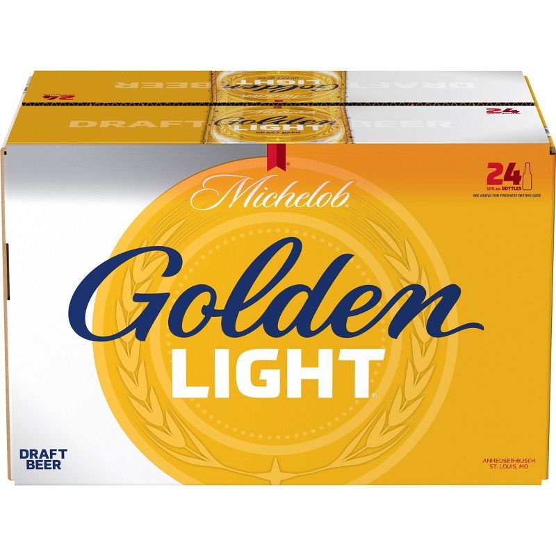 Michelob Golden Light Draft Beer - 24pk/12 fl oz Bottles