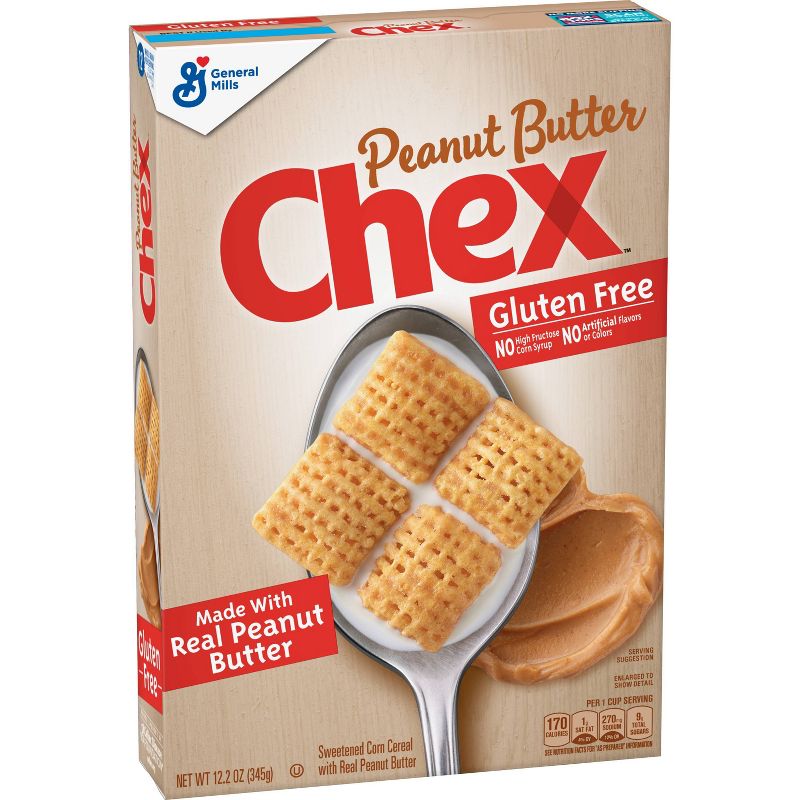 Chex Peanut Butter Gluten-Free Breakfast Cereal - 12.2oz - General Mills