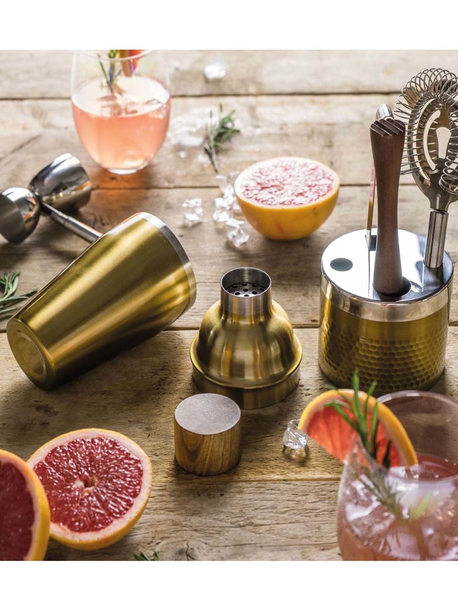 BarCraft Golden Cocktail Tools (0.45 L) - Set of 6