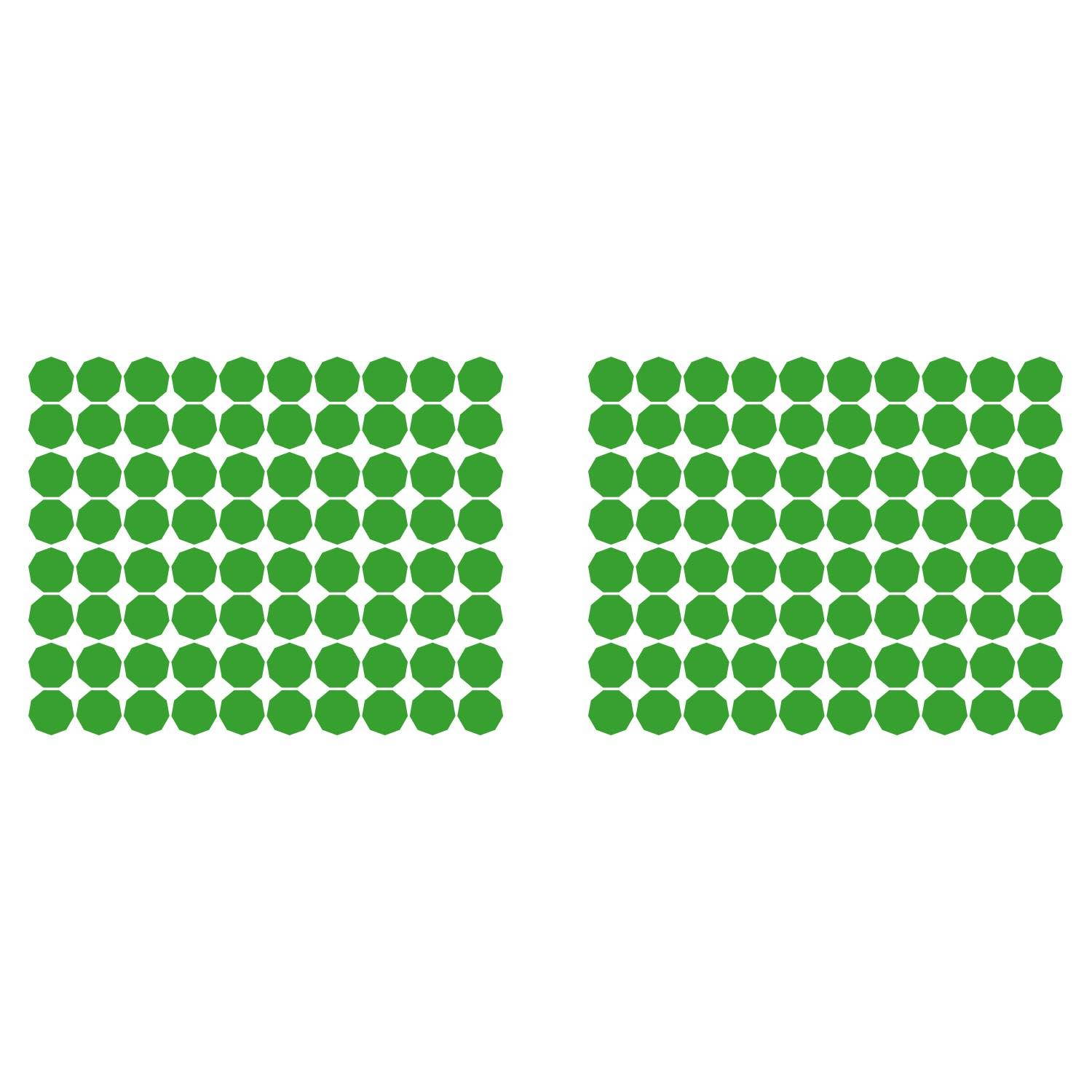 LiteMark 2 Inch Blue Nonagon Decals - Pack of 80