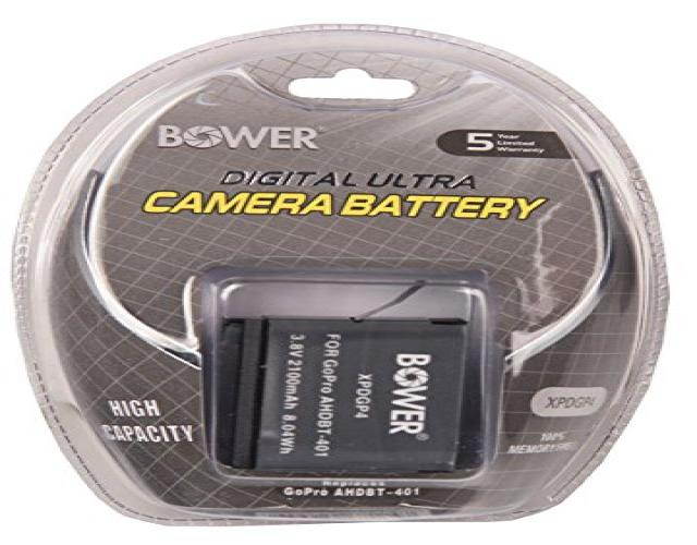 Bower XPDGP4 Digital Replacement Camera Battery for GoPro Hero 4 (AHDBT-401)