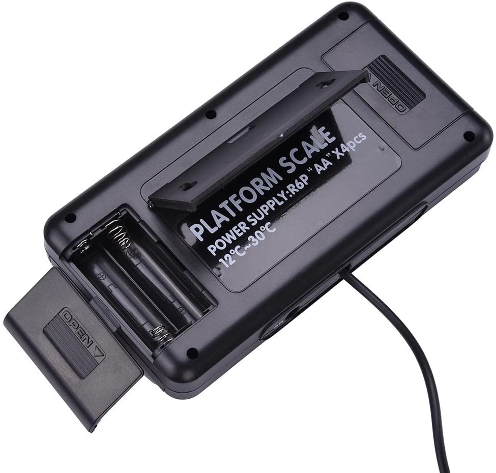 660lbs LCD AC Digital Floor Bench Scale Postal Platform Shipping 300KG Weigh