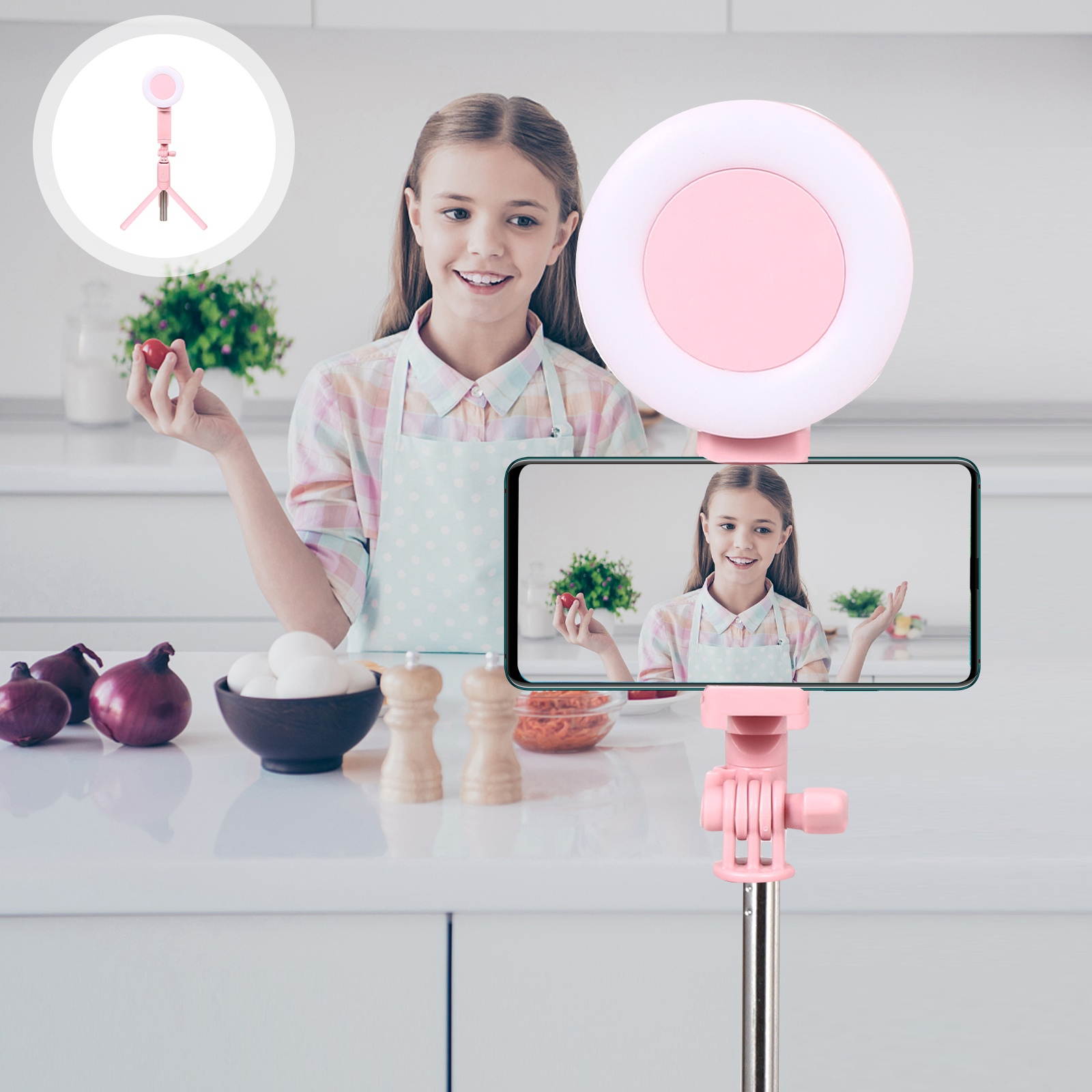 1pc Phone Holder Filling Light Bracket Live Fill Light Stand Phone Support Phone Stand Live Show Rack Phone Live Bracket for Home Office