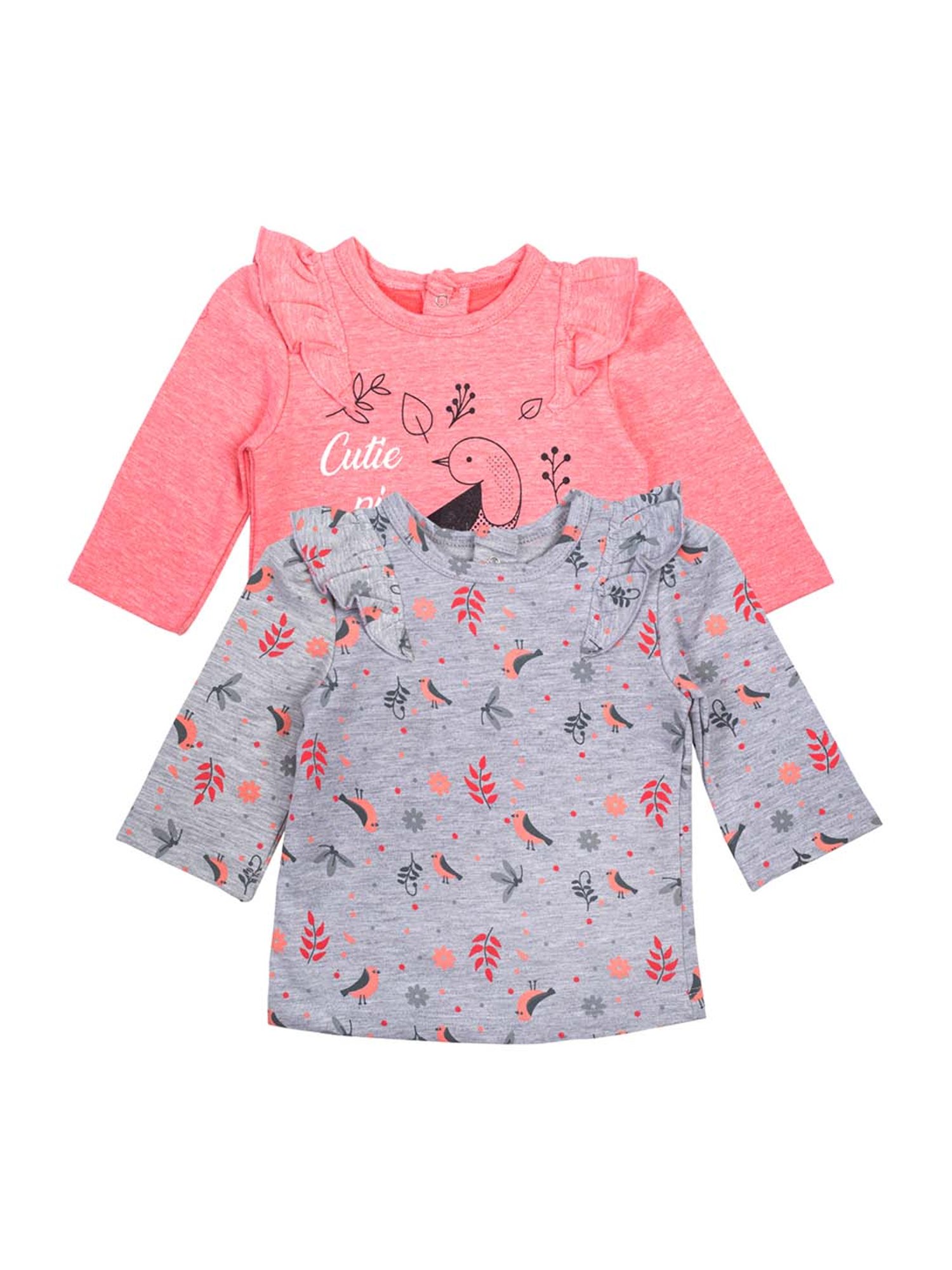 Mee Mee Kids Multicolor Cotton Printed Tops - Pack of 2