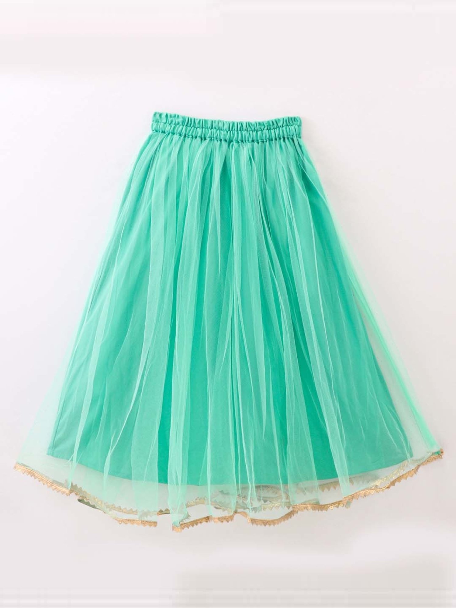 TWISHA Kids Sea Blue Embroidered Top Set