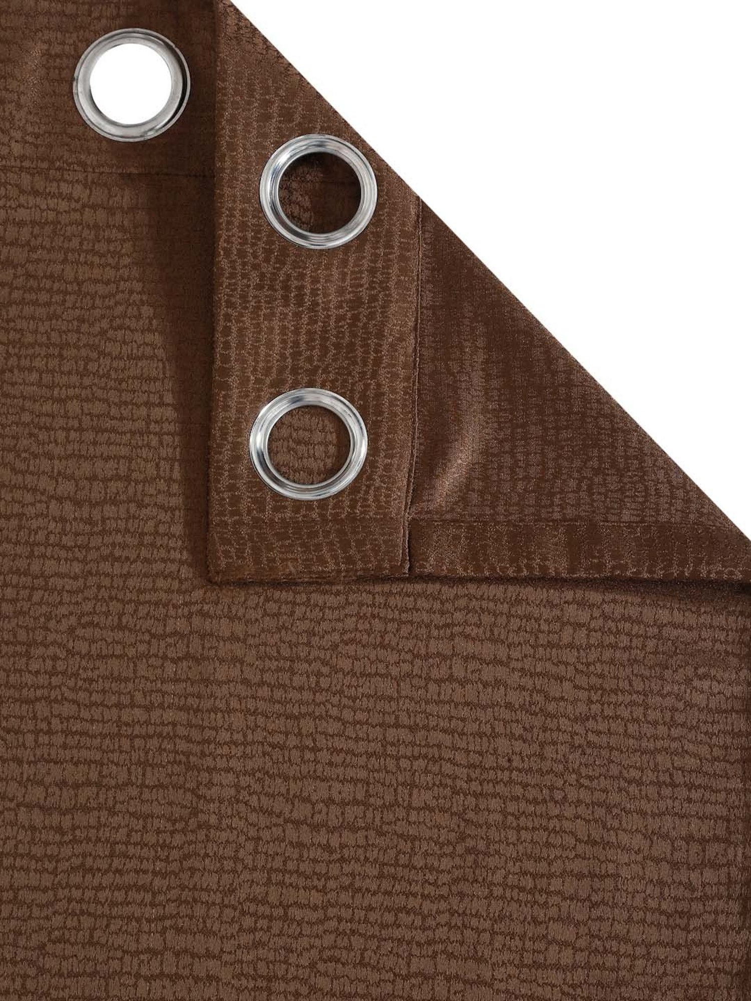 Swayam Cream & Blue Printed Faux Silk Door Curtains - Set of 2