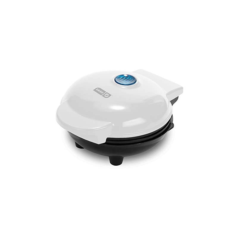 DMS001WH Mini Maker Electric Round Griddle for Individual Pancakes, Cookies, Eggs & other on the go Breakfast, Lunch & Snacks, White