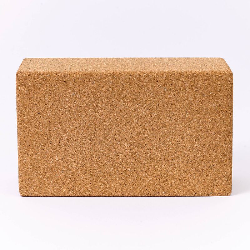Lifeline Cork Yoga Block - Tan