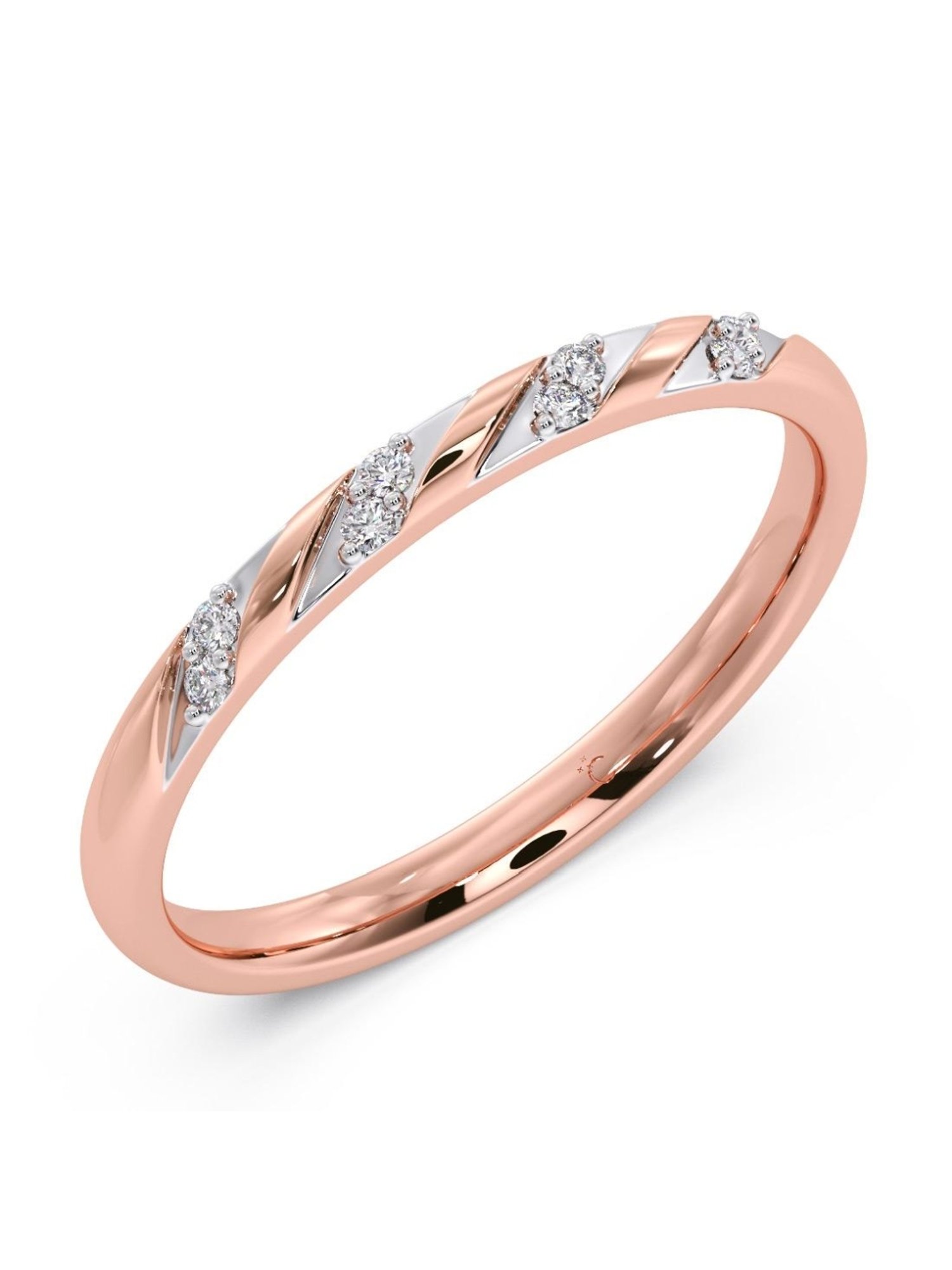 Candere by Kalyan Jewellers 18k Yellow Gold & Diamond Ring for Women