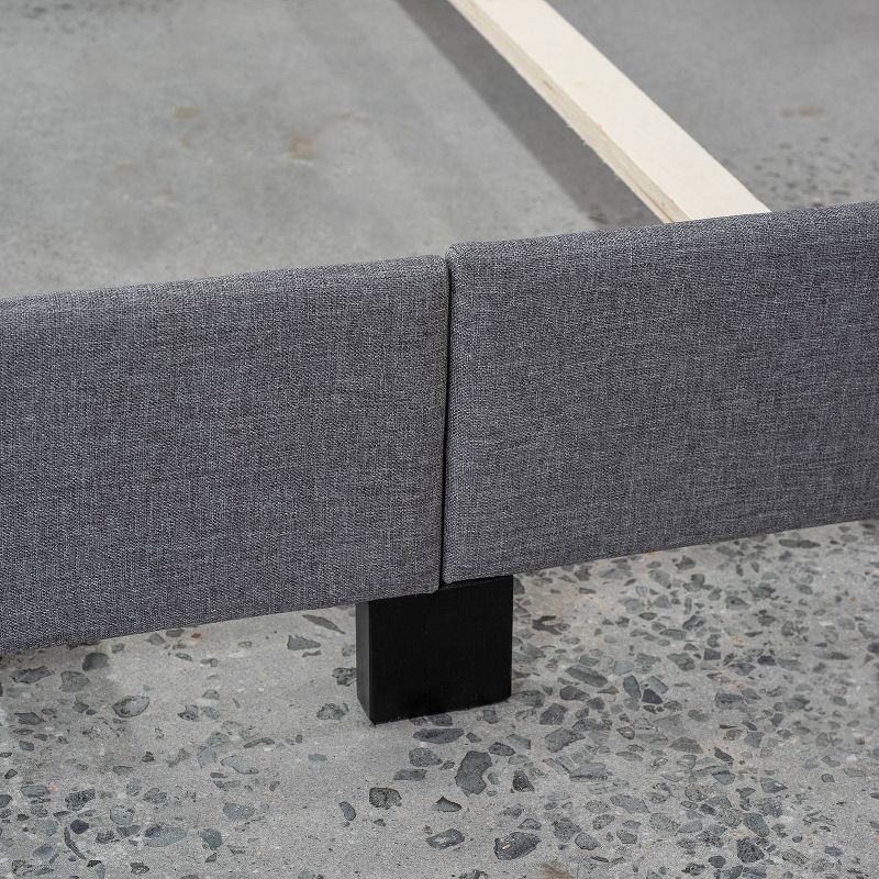 Full Upholstered Bed Gray - Home Source