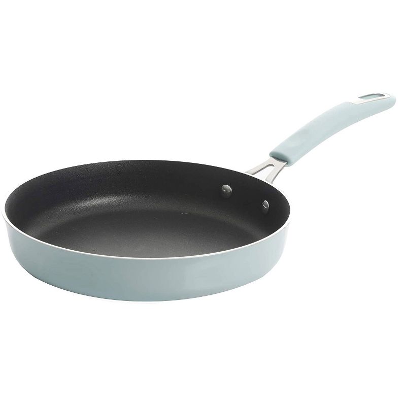 Kenmore 126372.02 Andover Nonstick Forged Aluminum Induction Frying Pan, Oven Safe, Set of 2, Light Blue