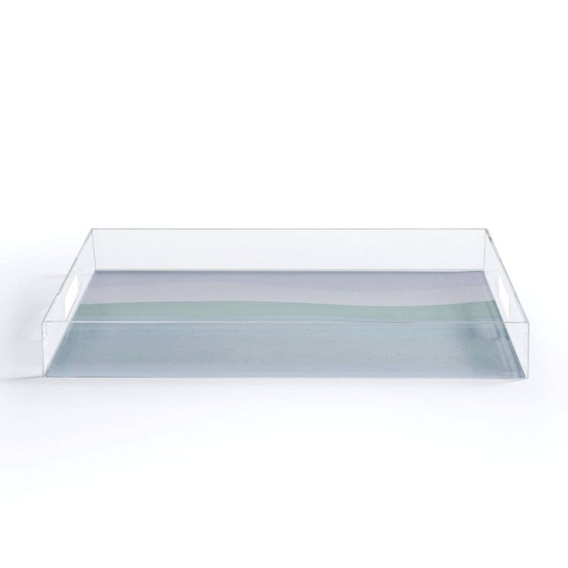 17" x 14" Acrylic June Journal Calming Ocean Waves Tray - society6