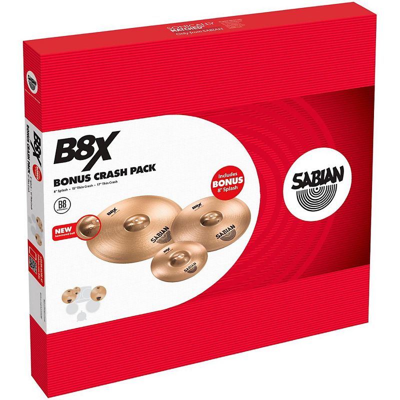 Sabian B8X Crash Pack
