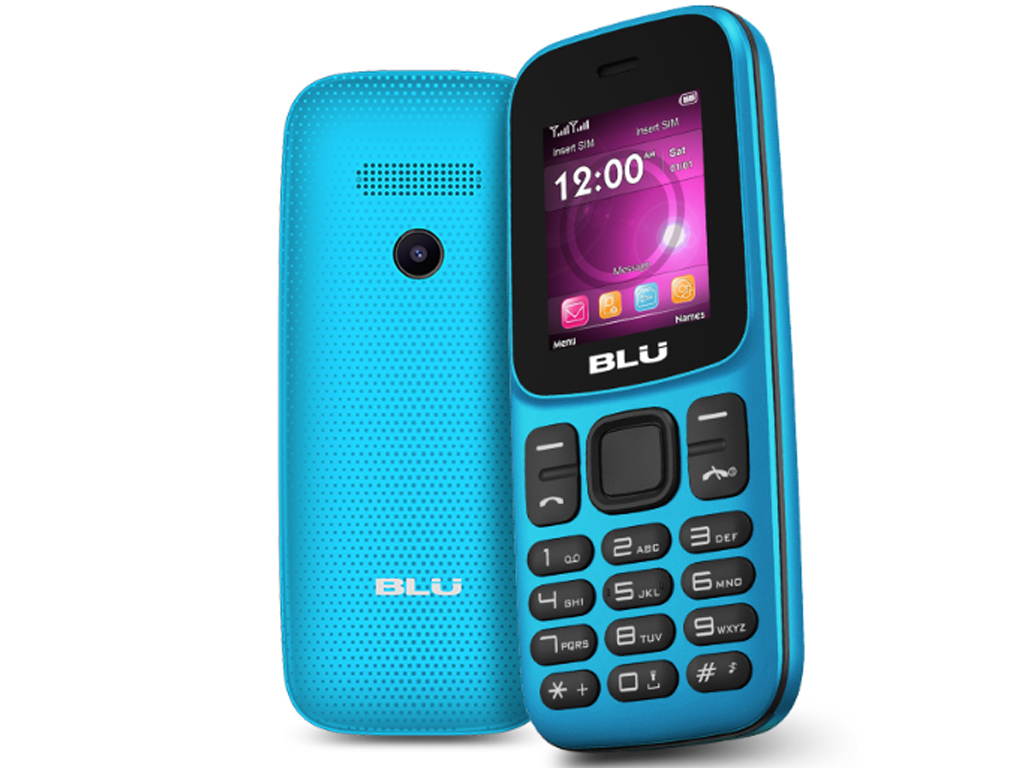 BLU Z5 Z210 1.8" 2G Cell Phone 32MB VGA GSM Unlocked Dual SIM - Cyan