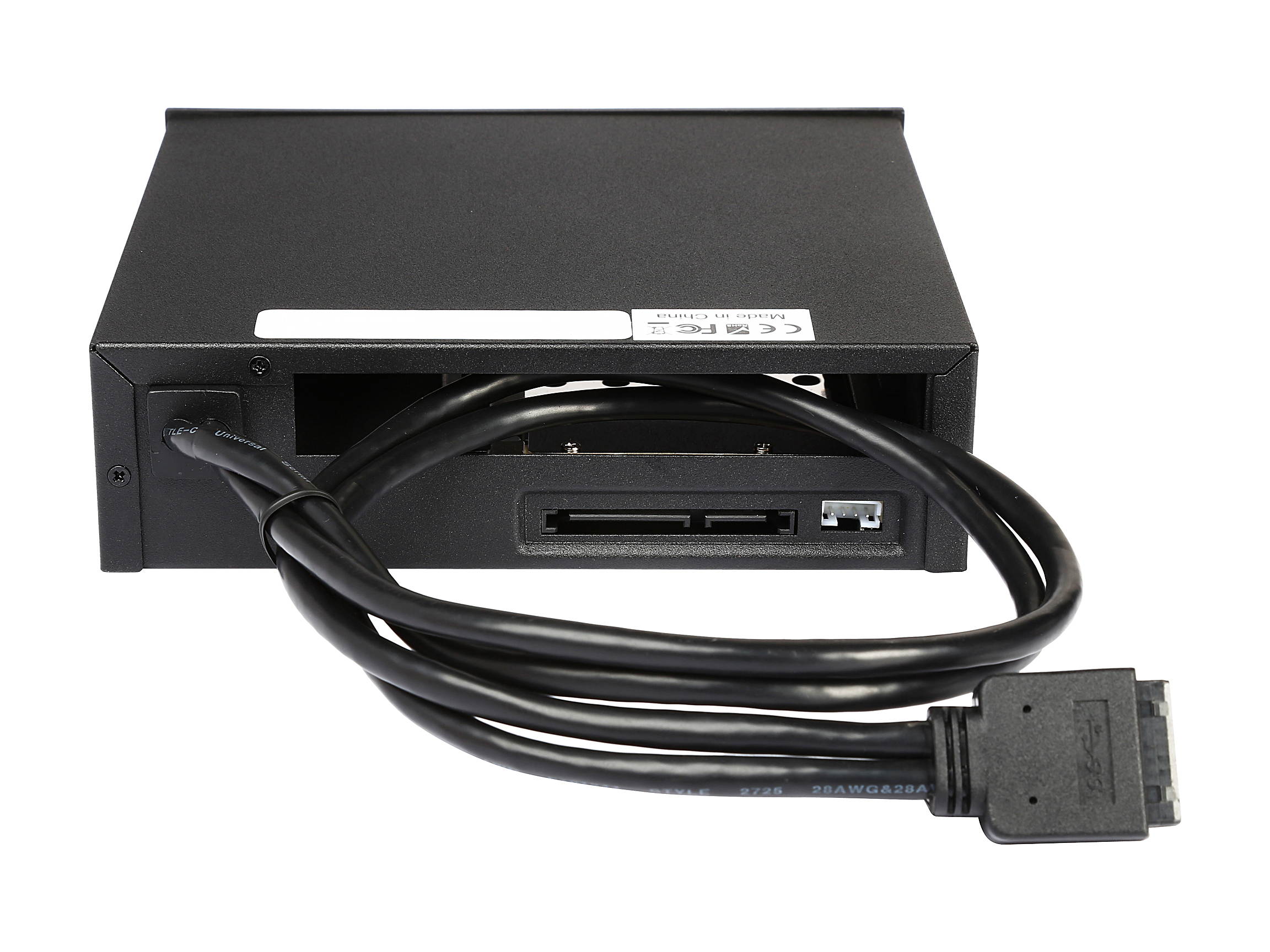 iStarUSA T-5K25TU-SA 5.25" to Slim ODD and 2.5" SATA 6Gb/s Trayless Hot-Swap Cage with USB 3.0