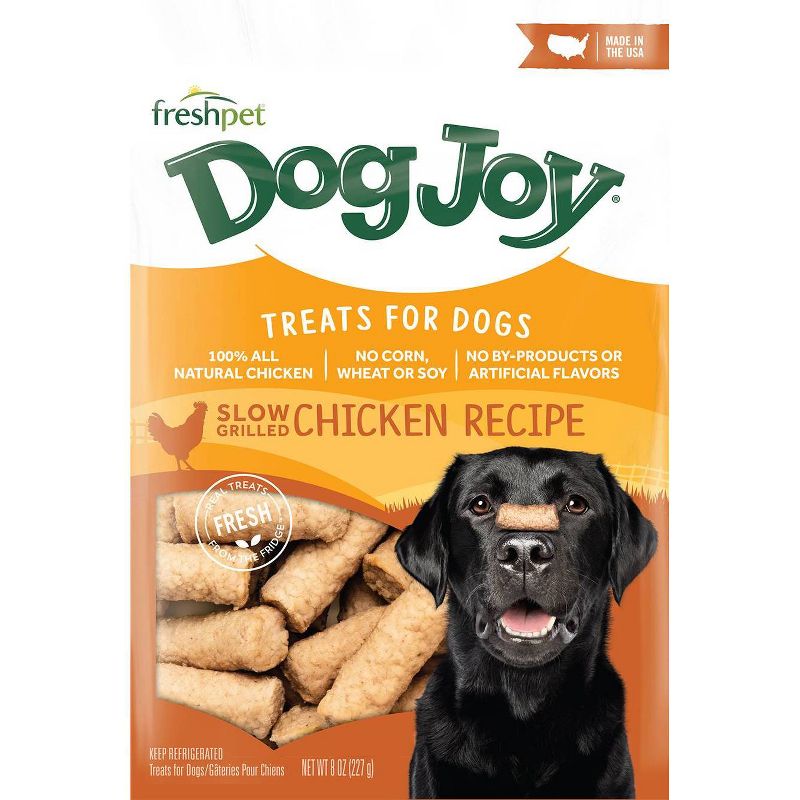 Freshpet Dog Joy Slow Grilled Chicken Recipe Refrigerated Chewy Dog Treats - 8oz