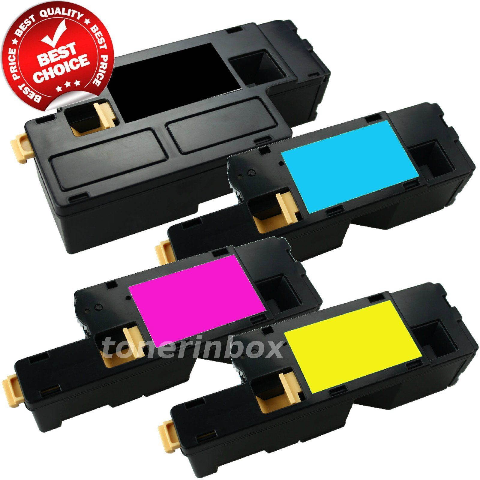 4 Pack Color Toner Cartridge Set for Dell E525w E525 Printer