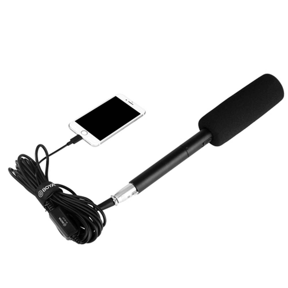 BY-BCA7 XLR to Lightning Adapter Cable 3 Position Pad for iPhone 11 Pro iPad iPod Touch iOS Devices Microphone Accessories