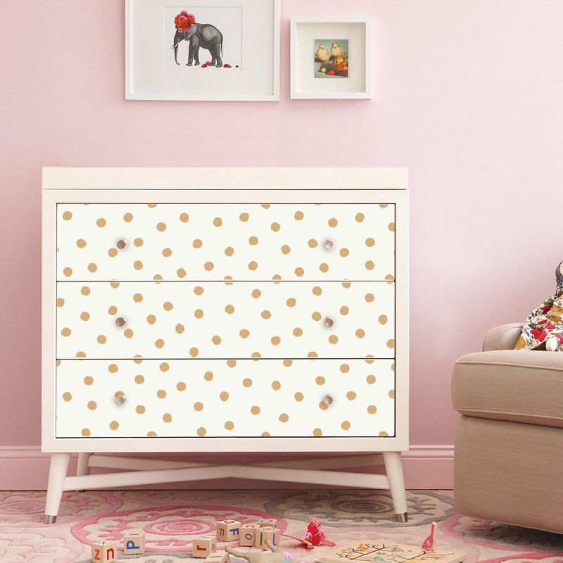 RoomMates Gold Dot Peel & Stick Wallpaper Gold