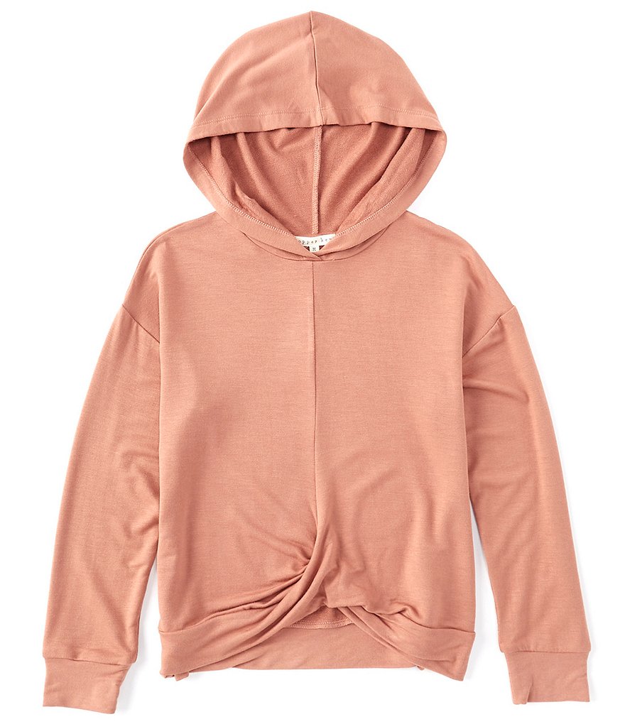 Copper Key Girls Big Girls 7-16 Twist Front Hoodie