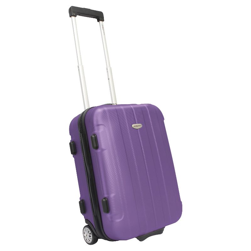 Traveler's Choice Rome 21" Hardside Carry On Suitcase - Purple