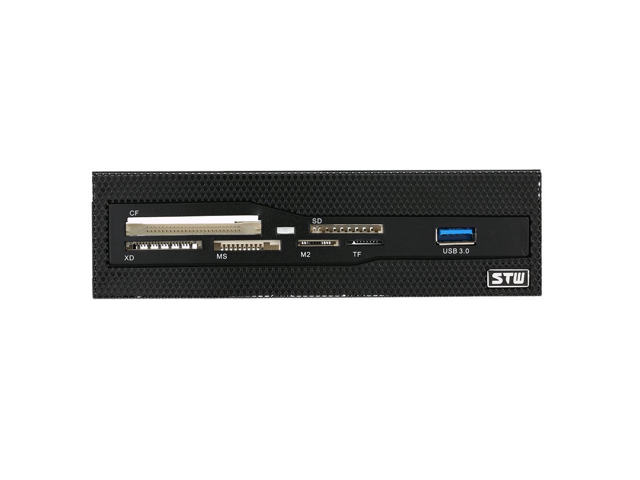 Internal Card Reader Media Multi-Function Dashboard PC Front Panel STW 5.25" USB 3.0 Support CF XD MS M2 TF
