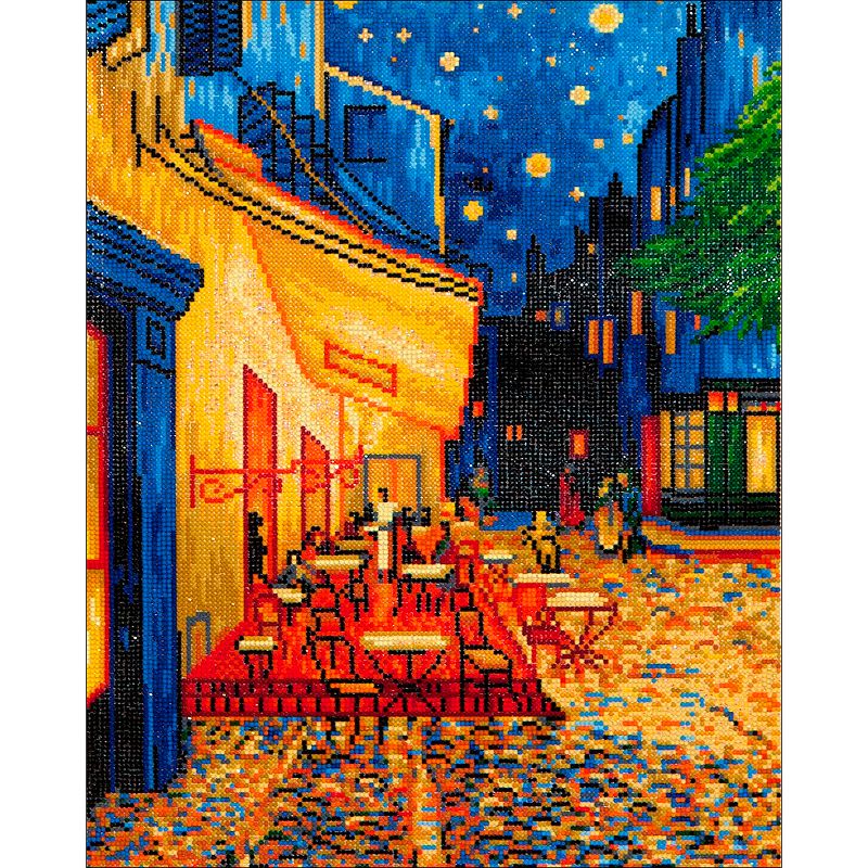 Diamond Dotz Diamond Embroidery Facet Art Kit 23.5"X33.5"-Cafe At Night (Van Gogh)