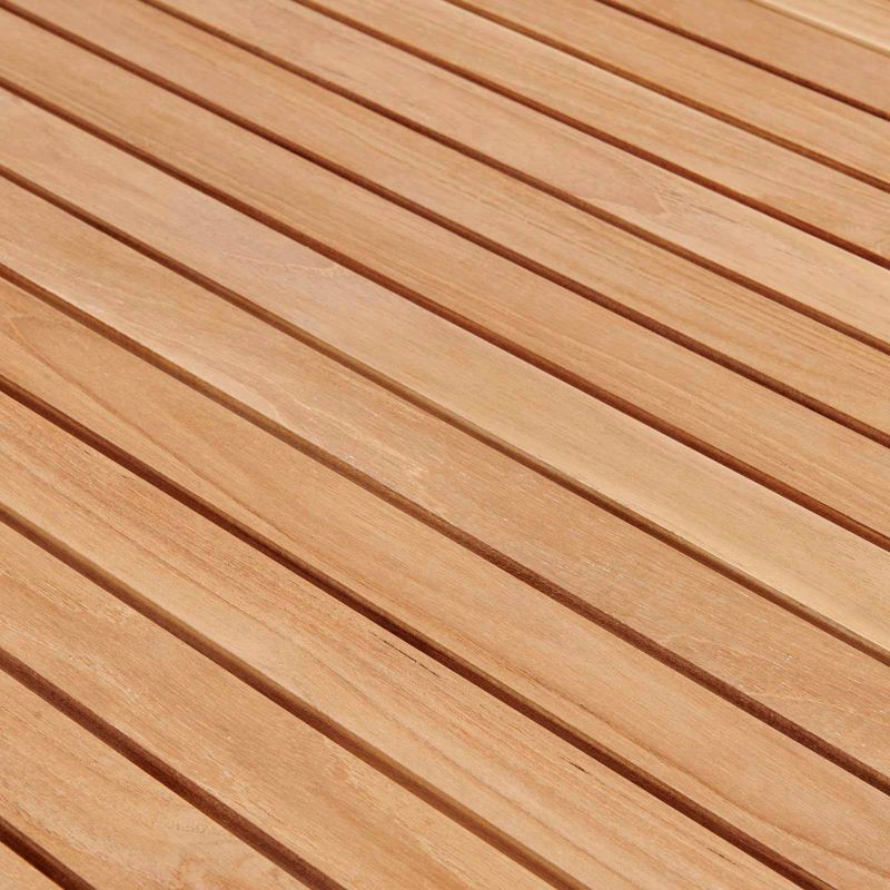 Farmstay 9pc Outdoor Patio Teak Wood Dining Set - Taupe - Modway