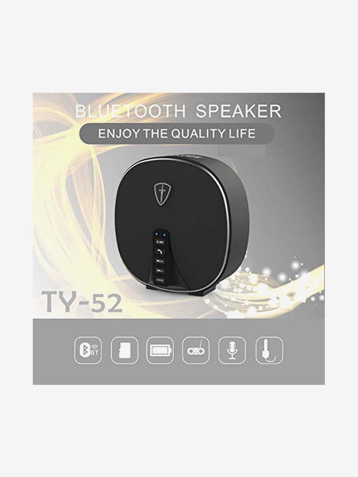 Tiitan TY52 High Bass True Wireless Bluetooth Speaker (Black)