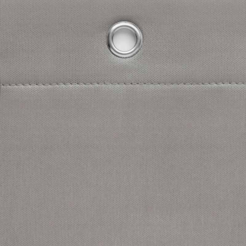 100% Waterproof Fabric Shower Curtain Liner Gray - Zenna Home