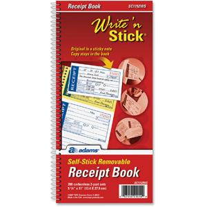 Adams Write 'N Stick Receipt Book