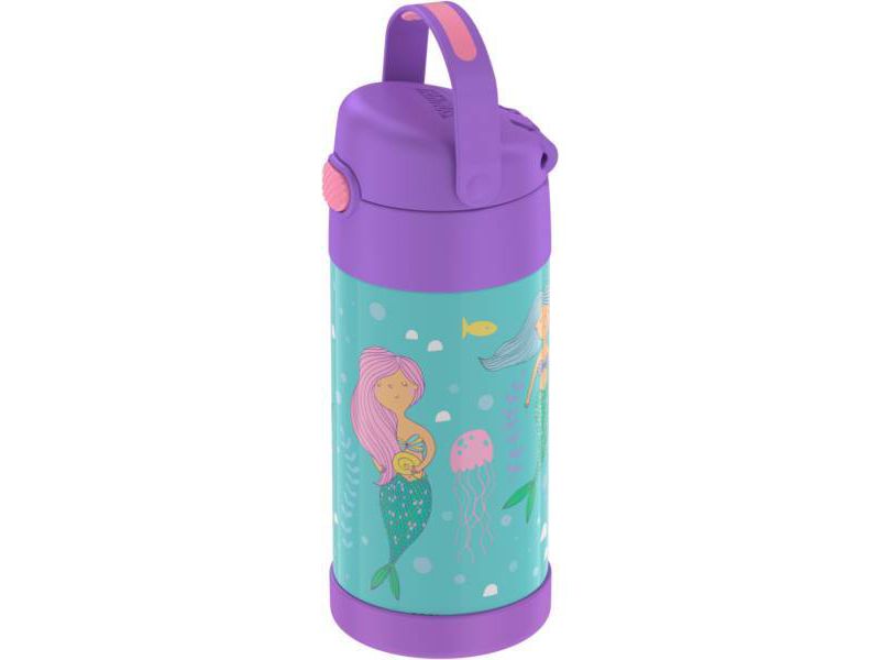 Thermos Mermaid 12oz FUNtainer Water Bottle with Bail Handle - Lavender/Blue