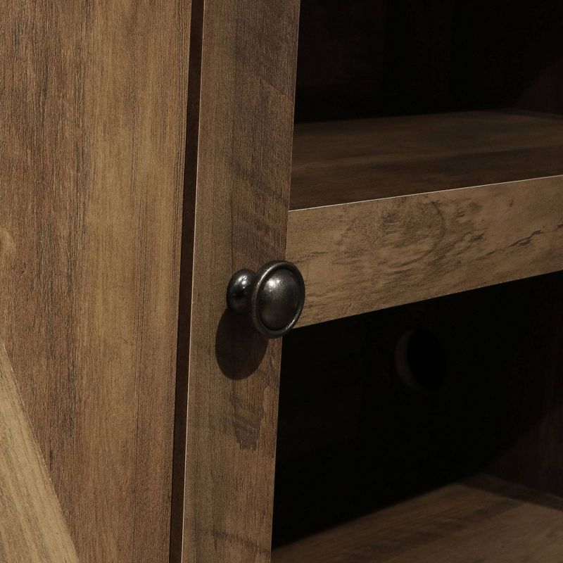 Rosemark 3 Door Media Credenza TV Stand for TVs up to 66" Gray - Treasure Trove Accents