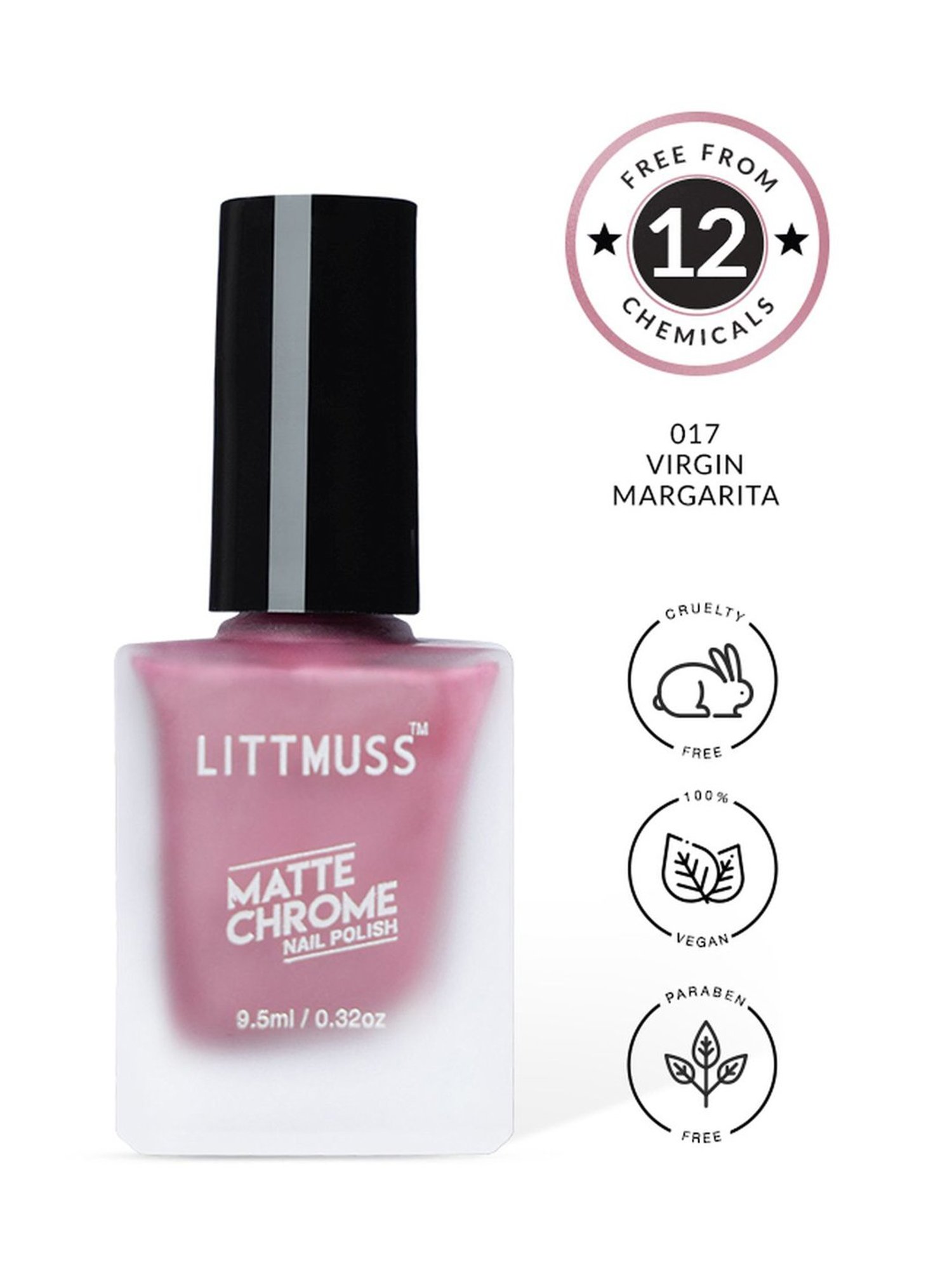 Littmuss Matte Chrome Nail Polish Virgin Margarita 017 - 9.5 ml