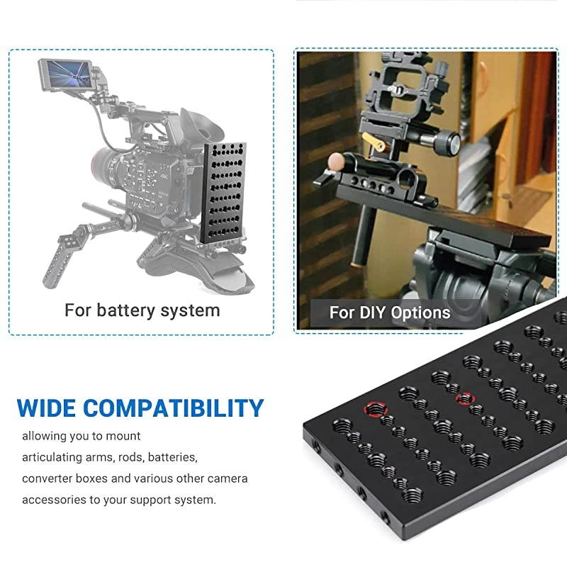 Multi-Purpose Cheese Plate Mounting Plate with Dual Rod Clamp - 1093