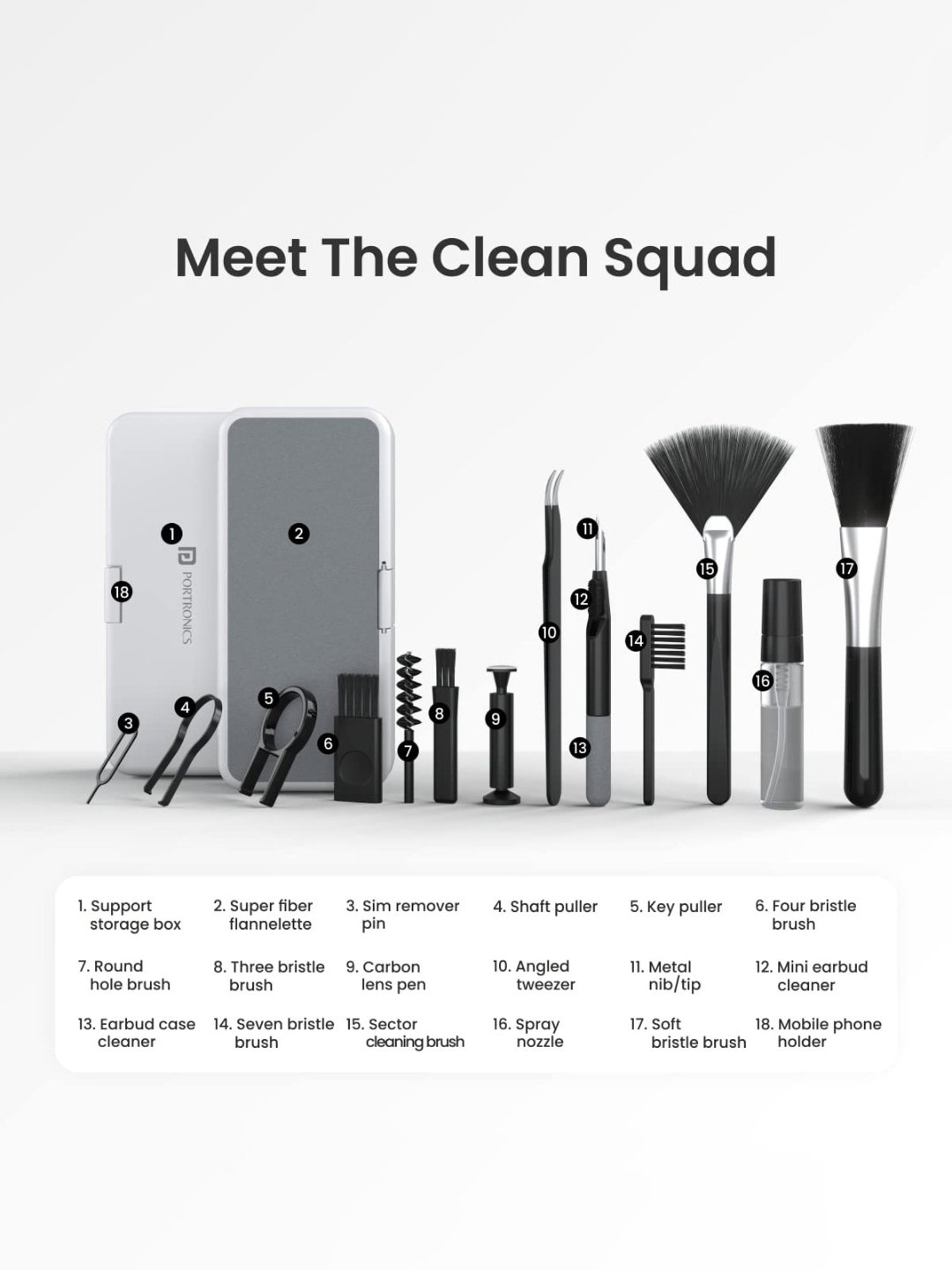 GRIPP 4 in 1 Professional Screen Cleaner Kit Includes Screen Cleanser Spray 150ml (Blue)