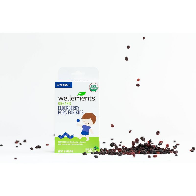 Wellements Organic Elderberry Pops - 10ct