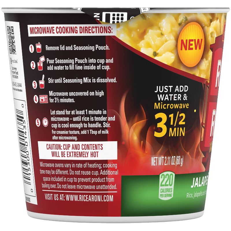Rice O Roni Jalapeno Cheddar Cup - 2.1oz