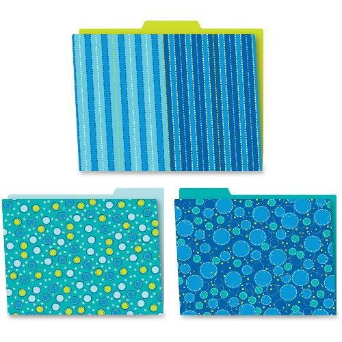 Carson-Dellosa Bubbly Blues File Folders Set - Multi-colored - 6 / Pack  CDP136002