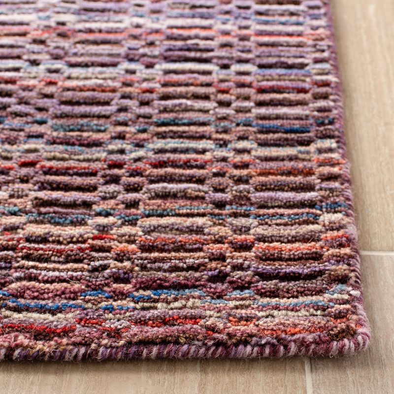Purple Stripe Loomed Area Rug 5'X8' - Safavieh